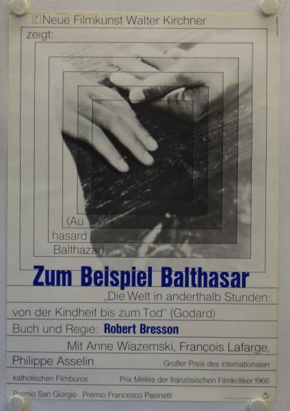 Au hasard Balthazar original release german movie poster